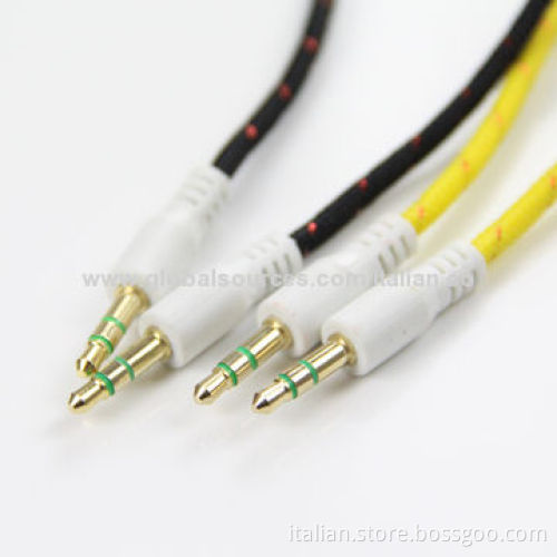 Best Price Nylon Braided 3.5mm Jack Audio Cables, OEM Orders Welcomed